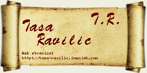Tasa Ravilić vizit kartica